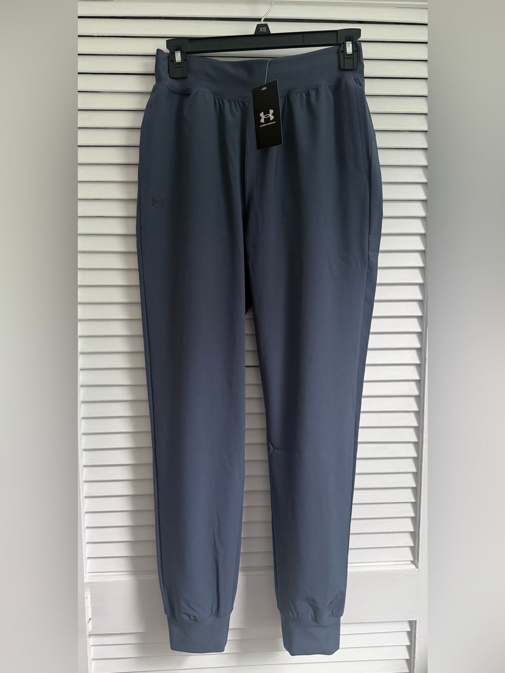 NWT Under Armour Women’s Rival High Rise Slate Blue Jogger Pants